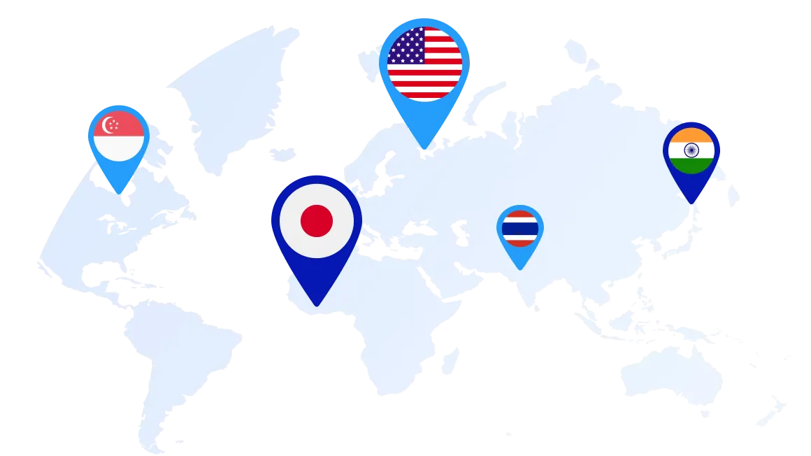 Available in over 200 Popular Countries